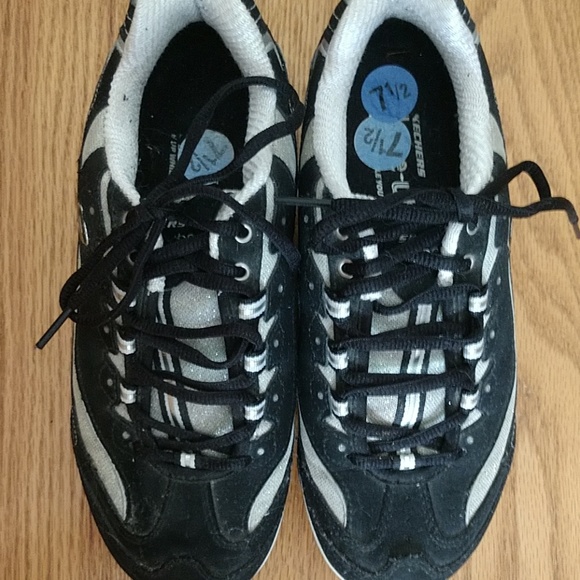 #4 Original Black SUEDE Sketchers Shape Ups sz 7.5 - Picture 5 of 7